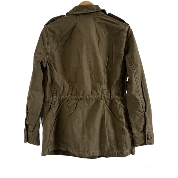 NWT Free People Not Your Brother’s Surplus Army Utility Jacket in Olive Green XS - Picture 4 of 7
